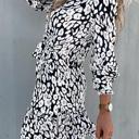  SALE! Leopard Tiered Long Sleeve Mini Dress