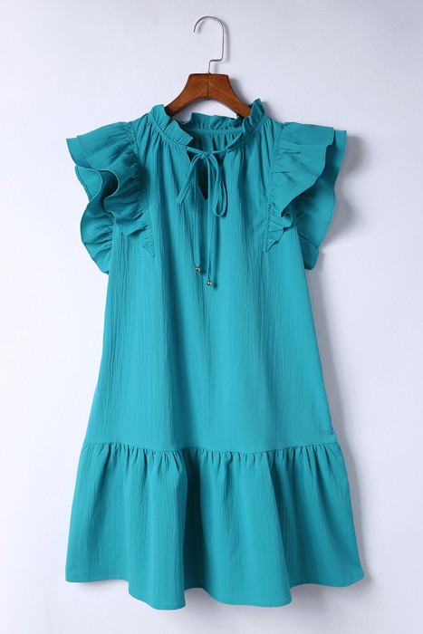 SALE! Ruffle Short Sleeve Mini Dress