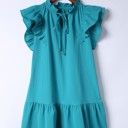  Sale! Ruffle Short Sleeve Mini Dress