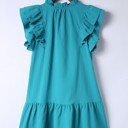  Sale! Ruffle Short Sleeve Mini Dress