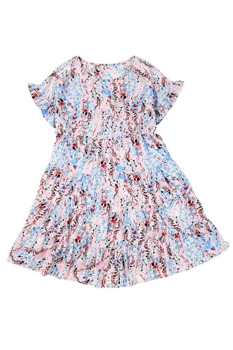 SALE! Floral Short Sleeve Tiered Dress (Size Medium)