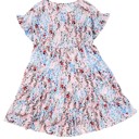  SALE! Floral Short Sleeve Tiered Dress (Size Medium)