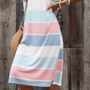  SALE! Multicolor Striped Midi Dress