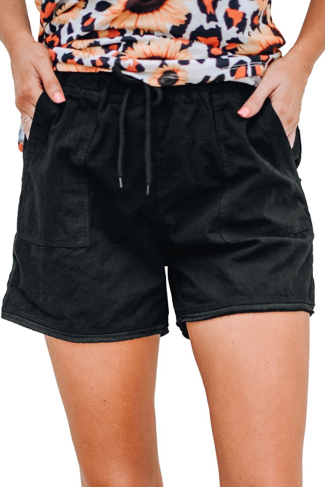 SALE! Raw Hem Pocketed Casual Shorts