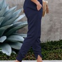  SALE! High Waist Pocketed Jogger Pants