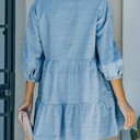  SALE! Denim Tiered Babydoll Dress