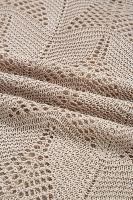 HIDDEN GEMS | Hollowed Knit 3/4 Sleeve Sweater