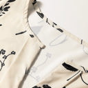  HIDDEN GEMS | Floral Split Neck Long Sleeve Blouse