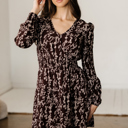  Ellie Floral Long Sleeve Dress