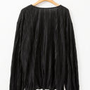  The Tiera Textured Bubble Sleeve Blouse