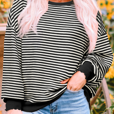 HIDDEN GEMS All You Need Stripe Top