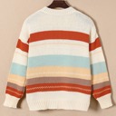  HIDDEN GEMS Soft Colorful Stripe Sweater