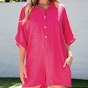 HIDDEN GEMS | Collared Button Up Pocketed Romper