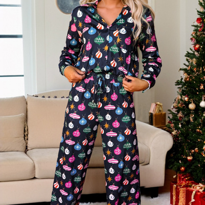 HIDDEN GEMS | Christmas Ornaments Pajama Set