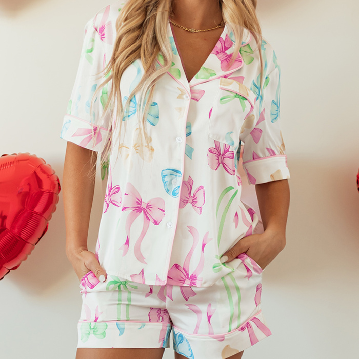 HIDDEN GEMS Sweet Bows Soft PJ Set