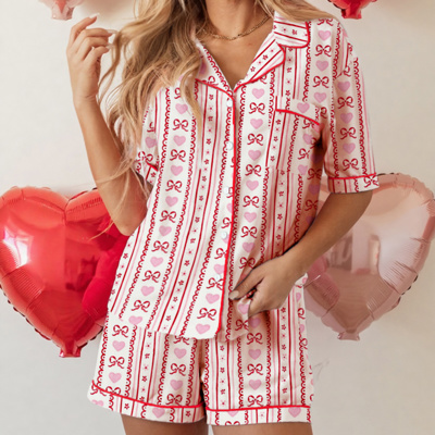 Valentine Cutie Bow Tie PJ Set