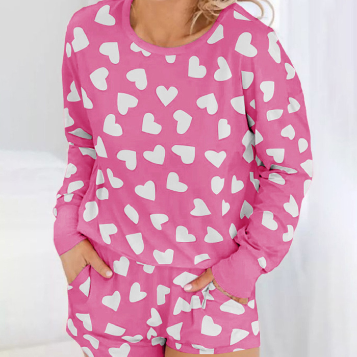 HIDDEN GEMS | Valentine Heart Top and Shorts Set
