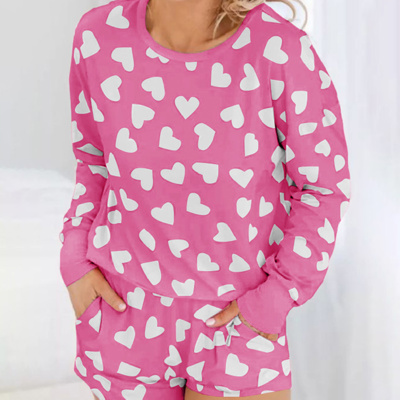 HIDDEN GEMS | Valentine Heart Top and Shorts Set