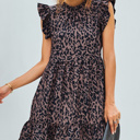  SALE! Leopard Tiered Dress (Size Small)