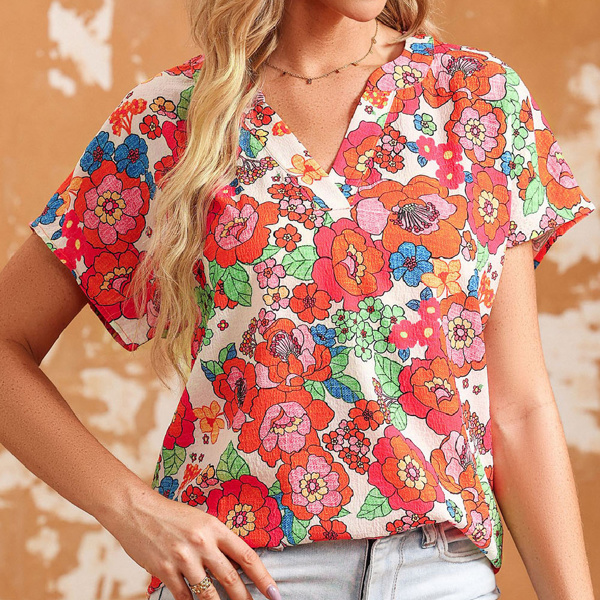 The Penelope Vibrant Floral Top