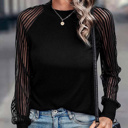  HIDDEN GEMS Kaylen Ribbed Mesh Sleeve Top