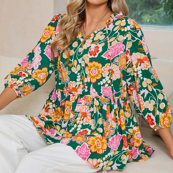 The Juliet Floral Shirred Blouse