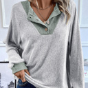 Light Gray Small HIDDEN GEMS Cozy Ribbed Soft Top