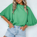  HIDDEN GEMS Ruffle Bell Sleeve Top