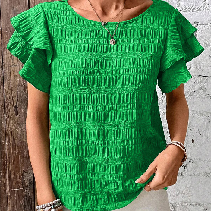 HIDDEN GEMS | Island Getaway Ruffle Sleeve Top