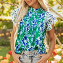  Lovers Bloom Ruffled Top