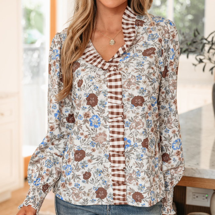Sweet Charm Floral Blouse