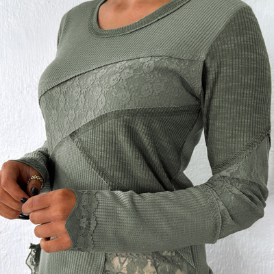 Charmingly Sweet Lace Long Sleeve Top