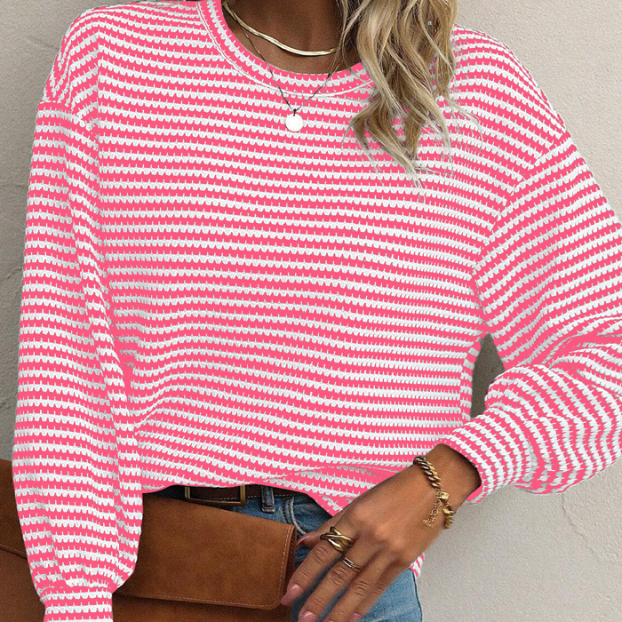 HIDDEN GEMS Everyday Stripe Long Sleeve Top