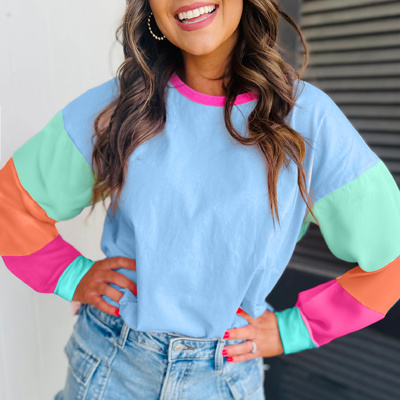 HIDDEN GEMS The Chriselle Colorblock Top