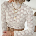  SULTRY LACE LONG SLEEVE TOP