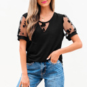  HIDDEN GEMS | Garden Party Floral Lace Patchwork T-Shirt