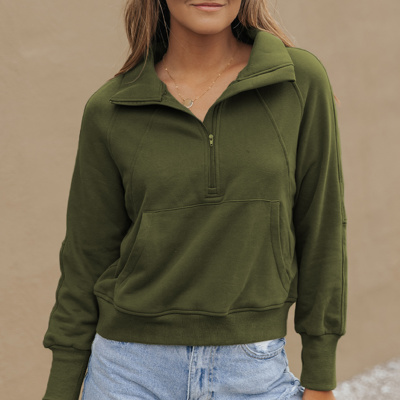 HIDDEN GEMS | Fleece Lined Zip-Up Sweatshirt