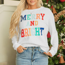  HIDDEN GEMS | Merry And Bright Cable Knit Sweatshirt