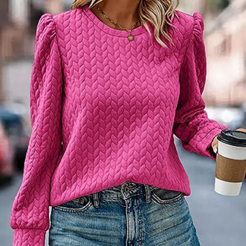 SALE! Textured Puff Sleeve Top