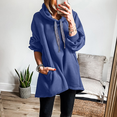HIDDEN GEMS | Solid Fleece Lined Drawstring Hoodie
