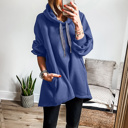  HIDDEN GEMS | Solid Fleece Lined Drawstring Hoodie