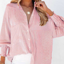  Casually Cute Stripe Smocked Shirt