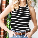  SALE! Striped Ribbed Tank Top