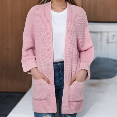 HIDDEN GEMS | Solid Open Front Cardigan