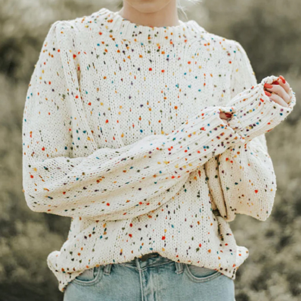 HIDDEN GEMS Cara Multicolor Dotted Sweater