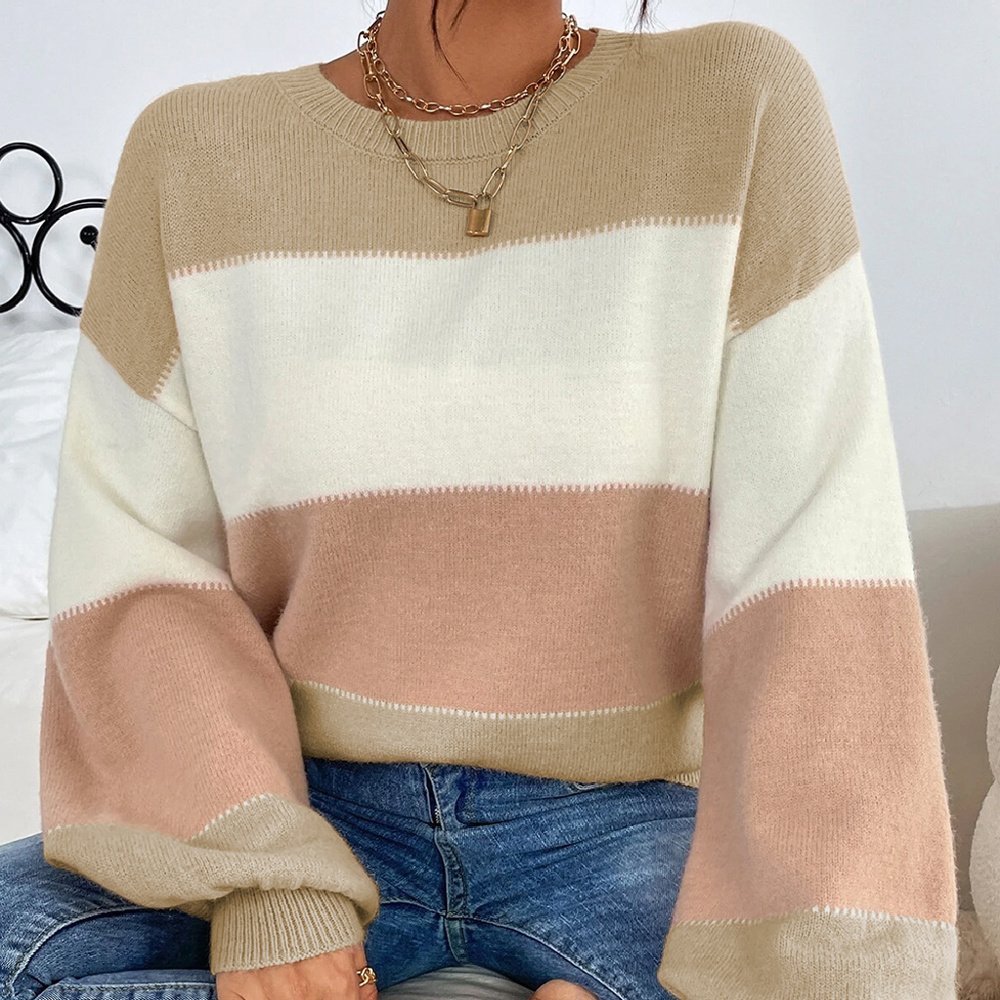 The Selene Soft Colorblock Sweater