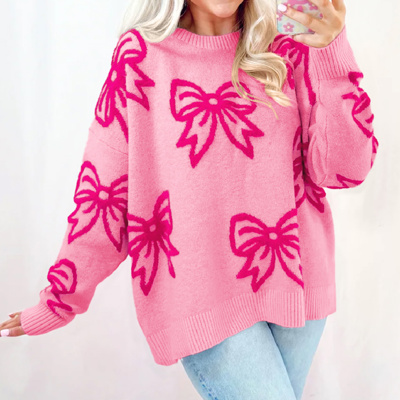 HIDDEN GEMS Sweet Bows Soft Sweater