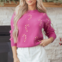  HIDDEN GEMS | Christmas Candy Cane Crewneck Sweater