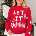  HIDDEN GEMS | LET IT SNOW Christmas Snowflake Sweater