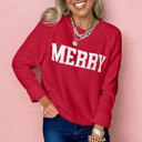  HIDDEN GEMS | MERRY Christmas Raglan Sleeve Sweater